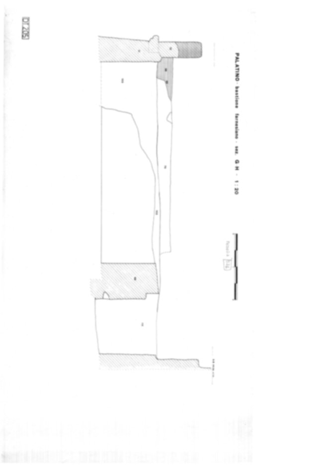 Roma, Palatino. Domus Tiberiana; Bastione Farnesiano