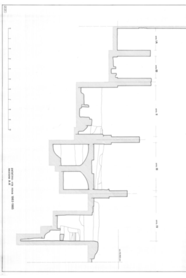 Roma, Palatino. Domus Tiberiana - Settore 20; Clivo Palatino; Via Nova