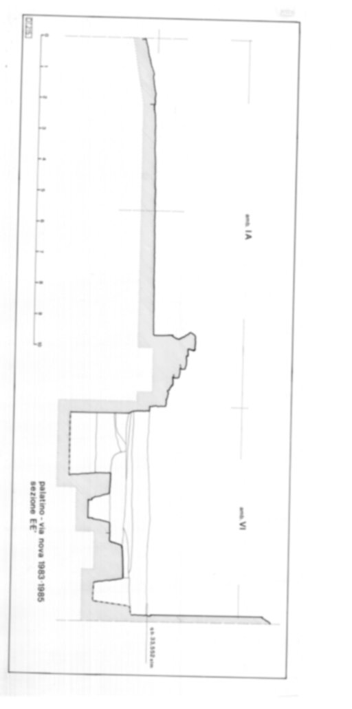 Roma, Palatino. Domus Tiberiana - Settore 20; Clivo Palatino; Via Nova
