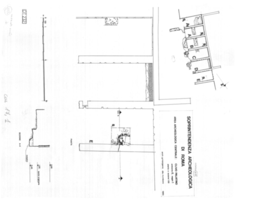DT232 - Roma, Palatino. Domus Tiberiana - Settore 21; Clivo Palatino