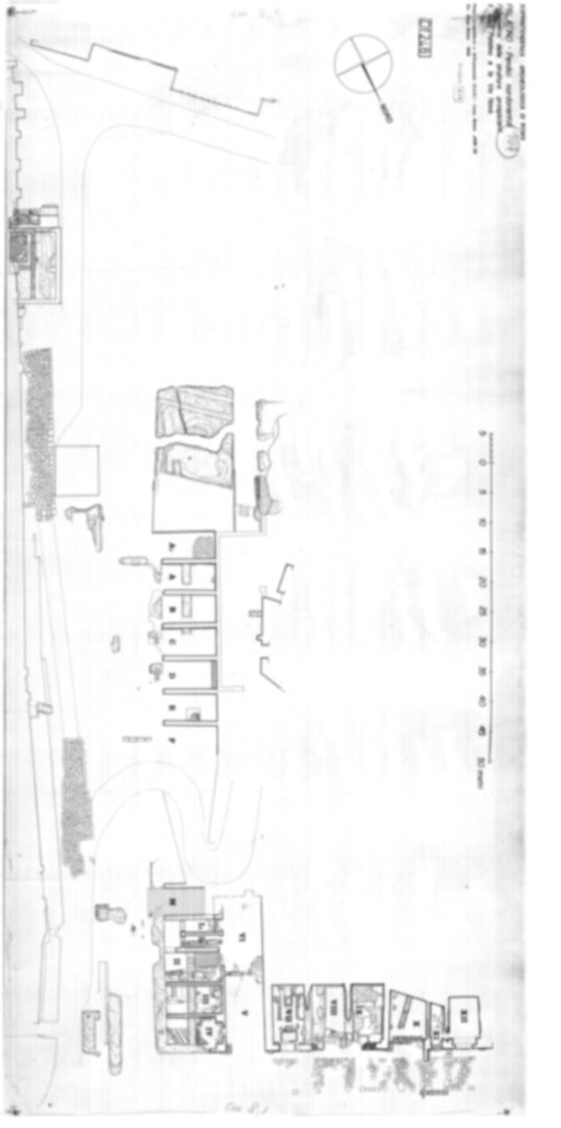 Roma, Palatino. Domus Tiberiana - Settore 19, 20, 21; Clivo Palatino; Via Nova 