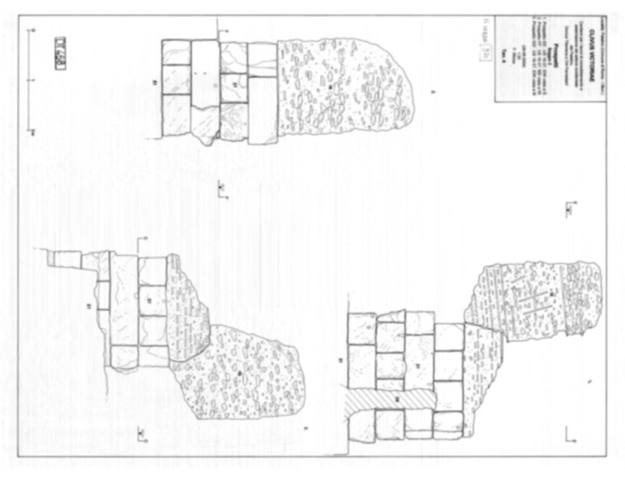 Roma, Palatino. Domus Tiberiana - Settore 6; Orti Farnesiani, Bastione Farnesiano 