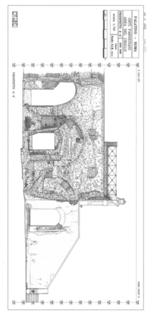 Roma, Palatino. Domus Tiberiana - Settore 23; Orti Farnesiani