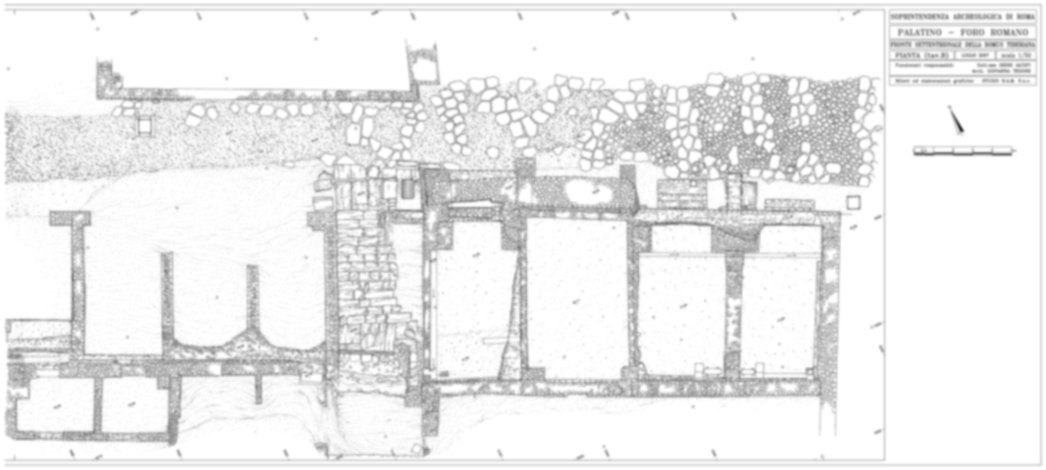 Roma, Palatino. Domus Tiberiana - Settore 18, 19