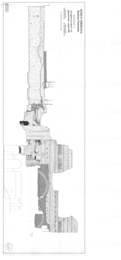 Roma, Palatino. Domus Tiberiana - Settore 3, 29; Orti Farnesiani, Bastione Farnesiano 