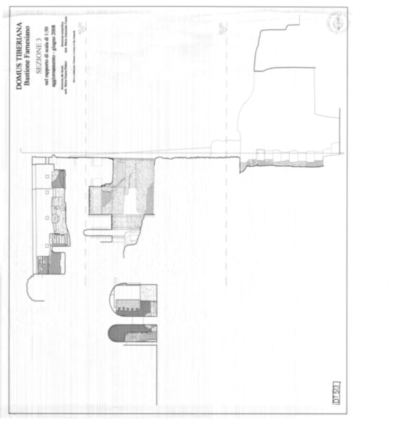 Roma, Palatino. Domus Tiberiana - Settore 3, 29; Orti Farnesiani, Bastione Farnesiano 
