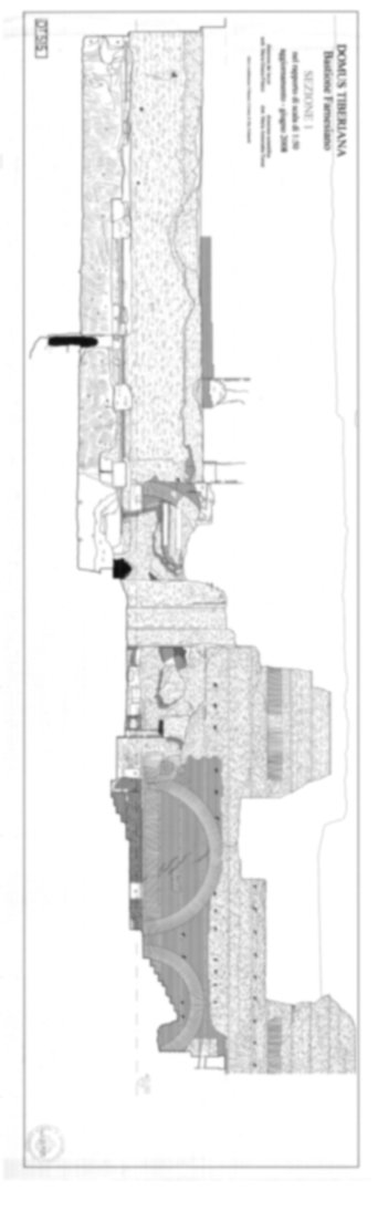 Roma, Palatino. Domus Tiberiana - Settore 3, 29; Orti Farnesiani, Bastione Farnesiano 