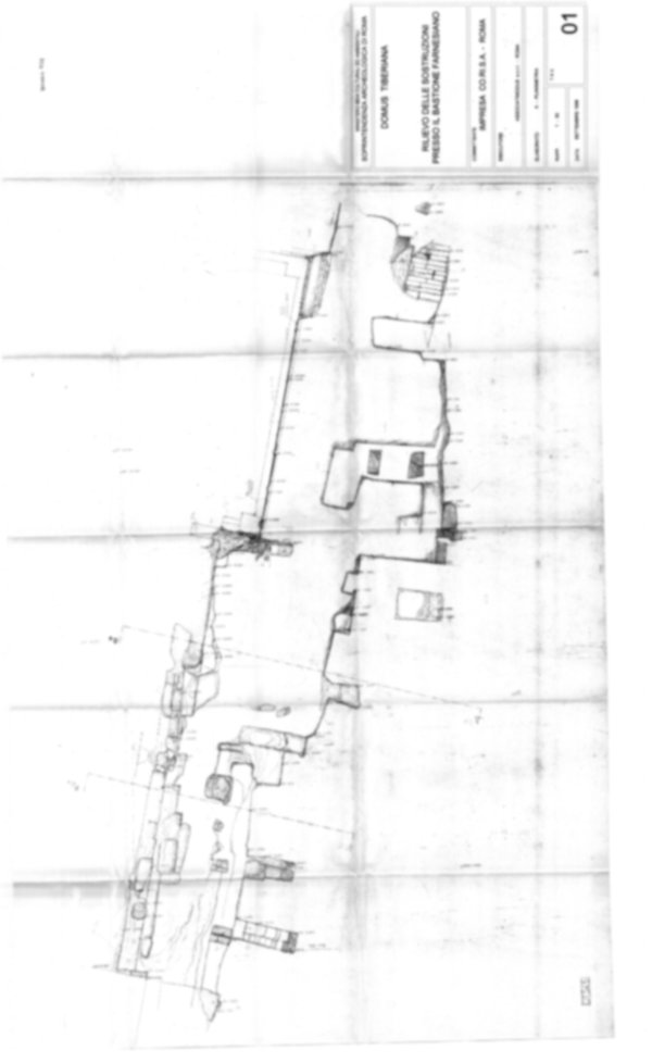 Roma, Palatino. Domus Tiberiana; Bastione Farnesiano