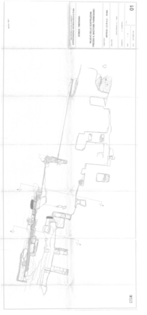 Roma, Palatino. Domus Tiberiana; Bastione Farnesiano