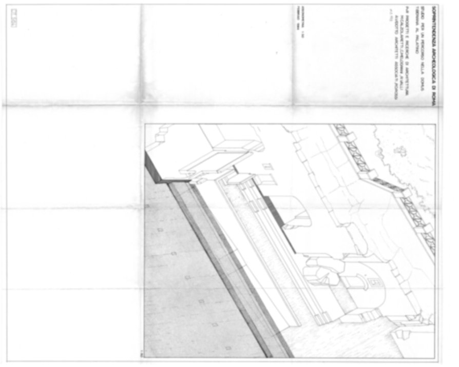 Roma, Palatino. Domus Tiberiana - Settore 14; Orti Farnesiani, Bastione Farnesiano