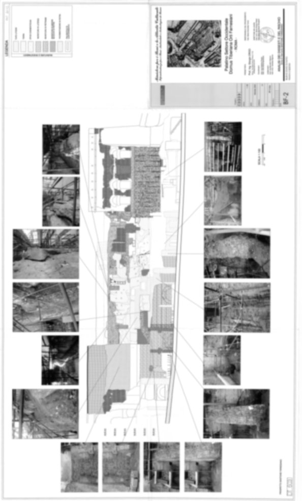Roma, Palatino. Domus Tiberiana - Settore 14; Orti Farnesiani, Bastione Farnesiano