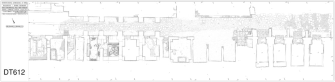 Roma, Palatino. Domus Tiberiana - Settore 18; Via Nova