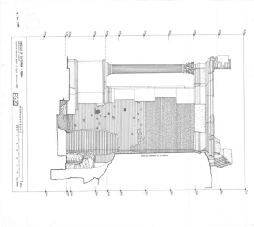 Roma, Foro Romano. Lacus Iuturnae-Fonte di Giuturna; Complesso edilizio sud-orientale, Oratorio dei XL Martiri