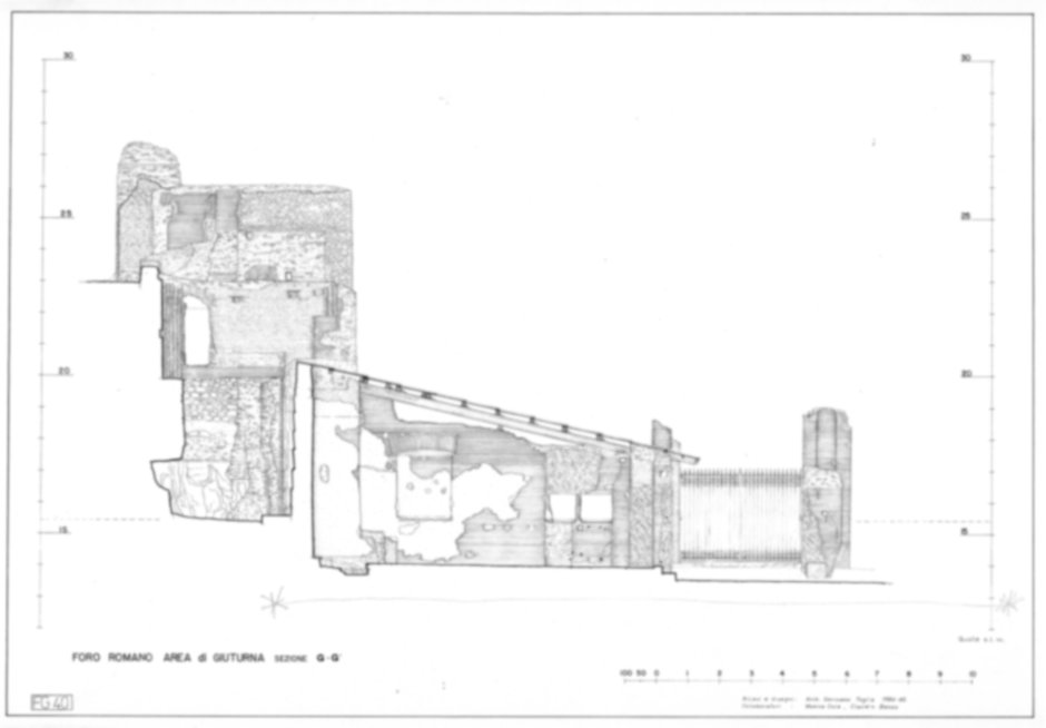Roma, Foro Romano. Lacus Iuturnae-Fonte di Giuturna; Complesso edilizio sud-orientale, Oratorio dei XL Martiri