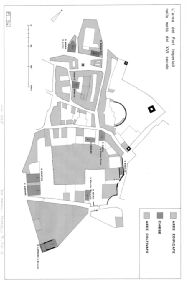 Roma, Fori Imperiali. Piante e sezioni generali