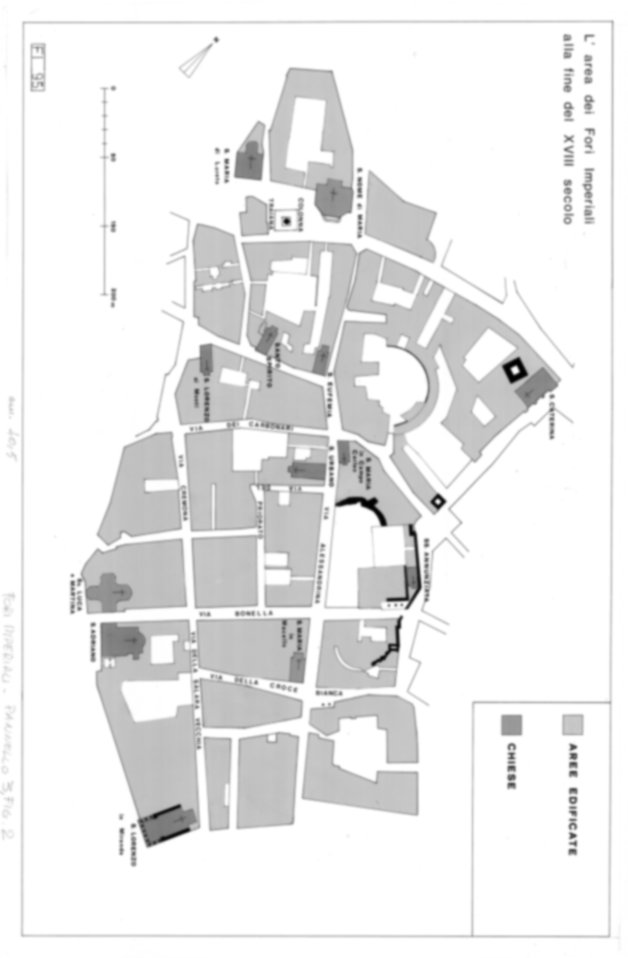FI95 - Roma, Fori Imperiali. Piante e sezioni generali