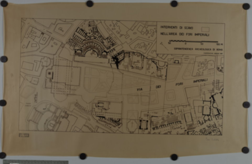 Roma, Fori Imperiali, Piante e sezioni generali. Area archeologica centrale