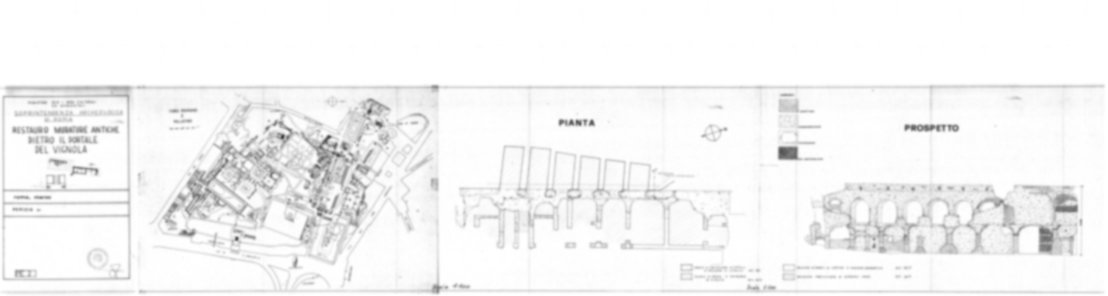 Roma, Palatino. Pendici orientali. Area del Portale del Vignola