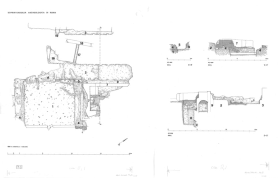 Roma, Palatino. Palazzi Imperiali. Arco di Domiziano; Clivo Palatino