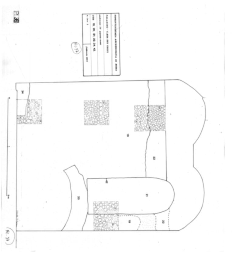 Roma, Palatino. Palazzi Imperiali. Casa dei Grifi