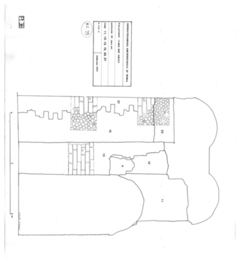 Roma, Palatino. Palazzi Imperiali. Casa dei Grifi