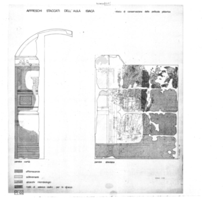 Roma, Palatino. Palazzi Imperiali. Aula Isiaca, affreschi