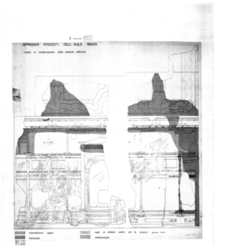 Roma, Palatino. Palazzi Imperiali. Aula Isiaca, affreschi