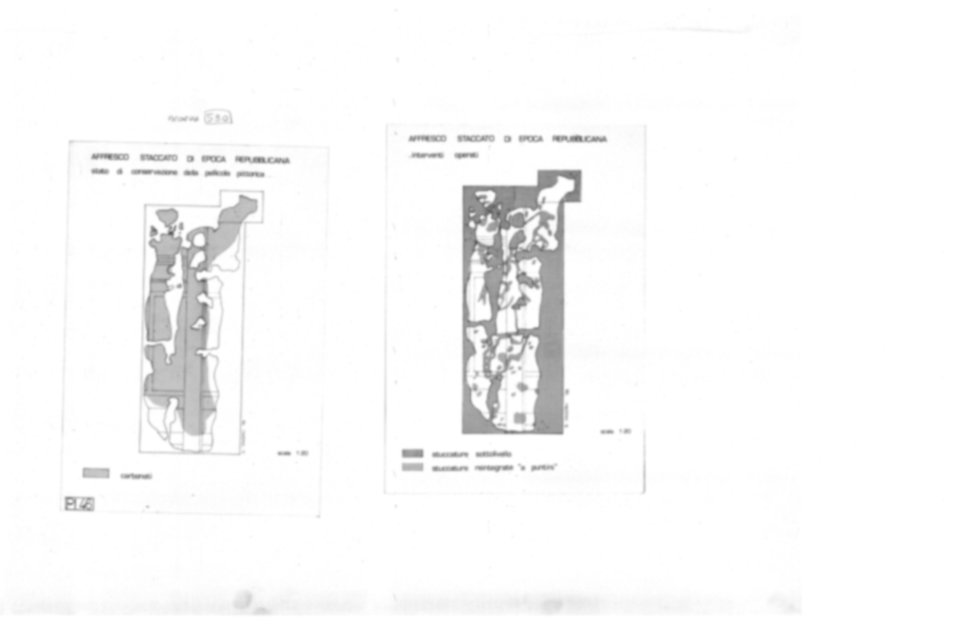 Roma, Palatino. Palazzi Imperiali. Aula Isiaca, affreschi