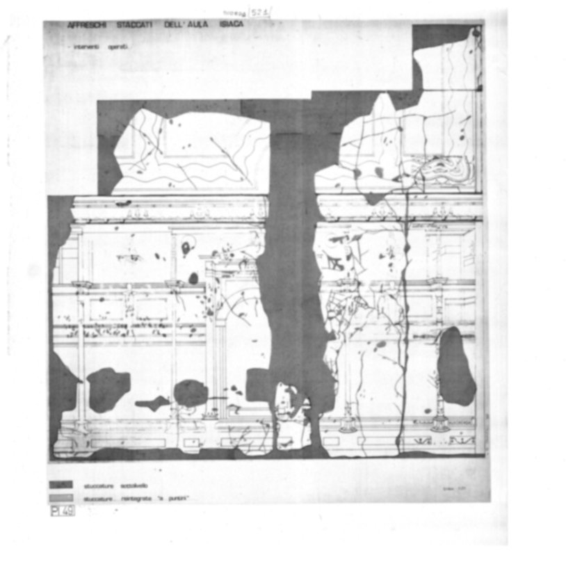Roma, Palatino. Palazzi Imperiali. Aula Isiaca, affreschi