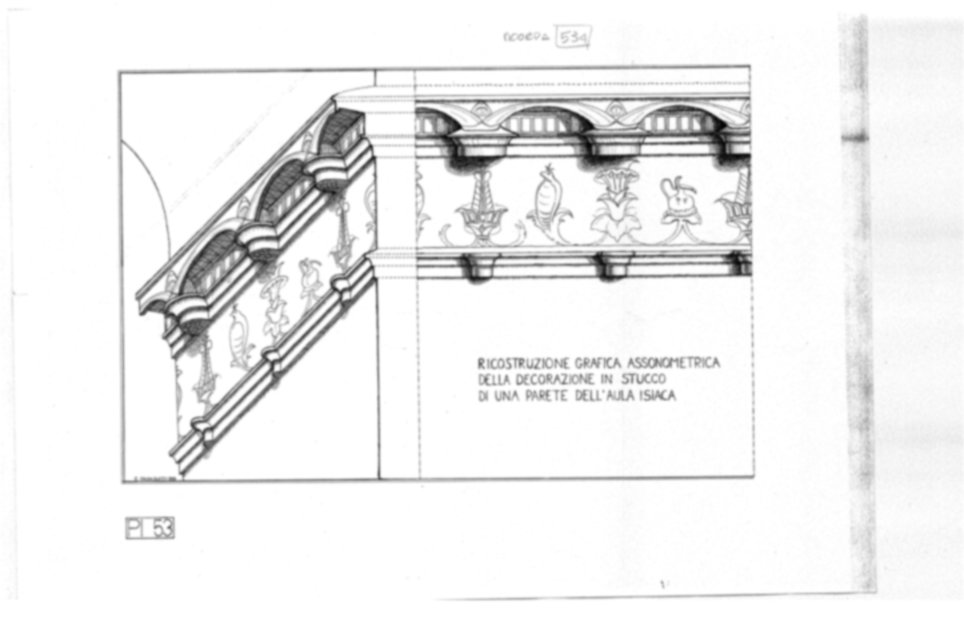 Roma, Palatino. Palazzi Imperiali. Aula Isiaca, affreschi