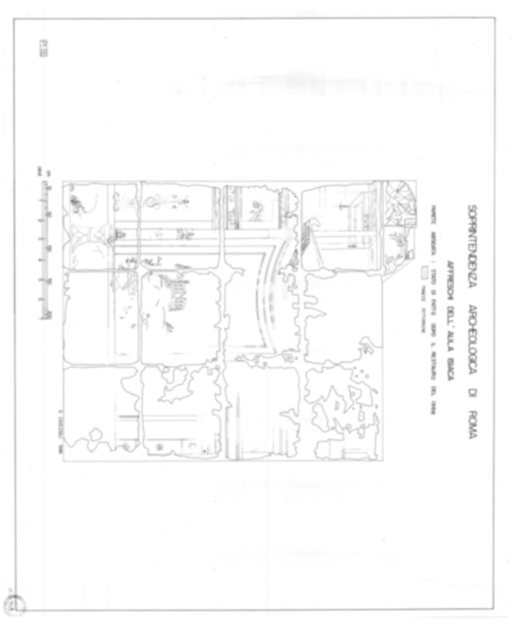 Roma, Palatino. Palazzi Imperiali. Aula Isiaca, affreschi