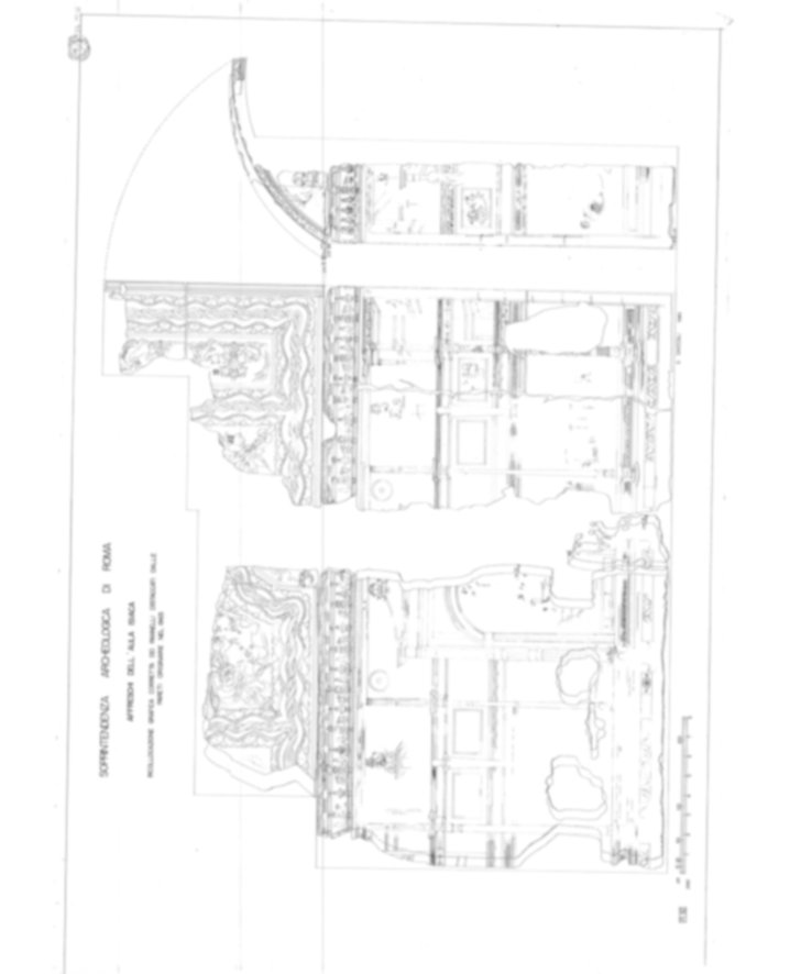 Roma, Palatino. Palazzi Imperiali. Aula Isiaca, affreschi
