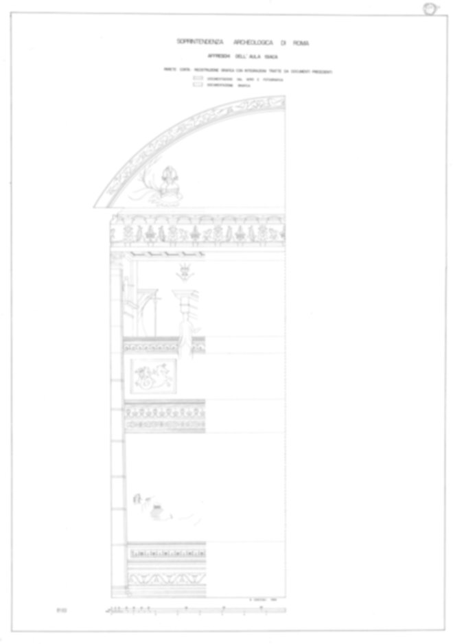 Roma, Palatino. Palazzi Imperiali. Aula Isiaca, affreschi