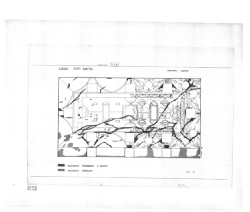 Roma, Palatino. Palazzi Imperiali. Loggia Mattei, affreschi