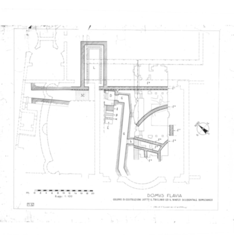 Roma, Palatino. Palazzi Imperiali. Domus Flavia; Domus Transitoria/Domus Aurea