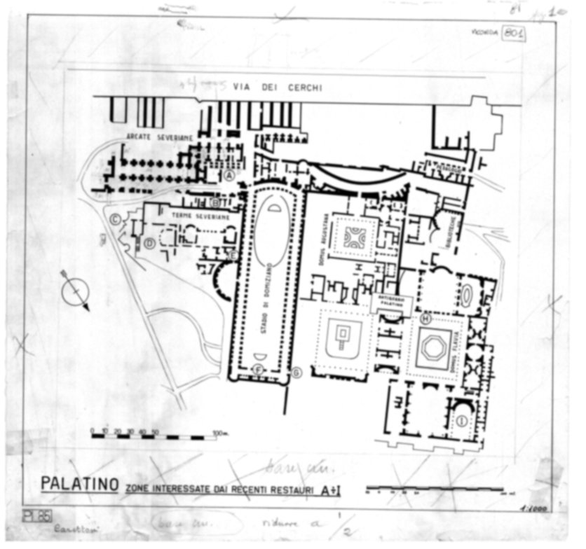 Roma, Palatino. Palazzi Imperiali. Domus Augustana