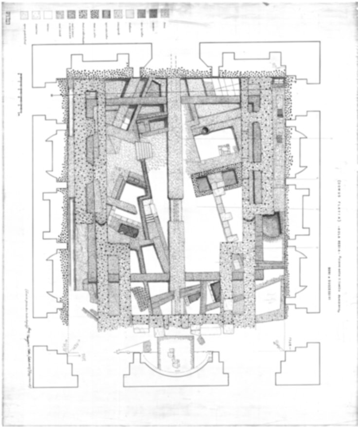Roma, Palatino. Palazzi Imperiali. Domus Flavia - Basilica
