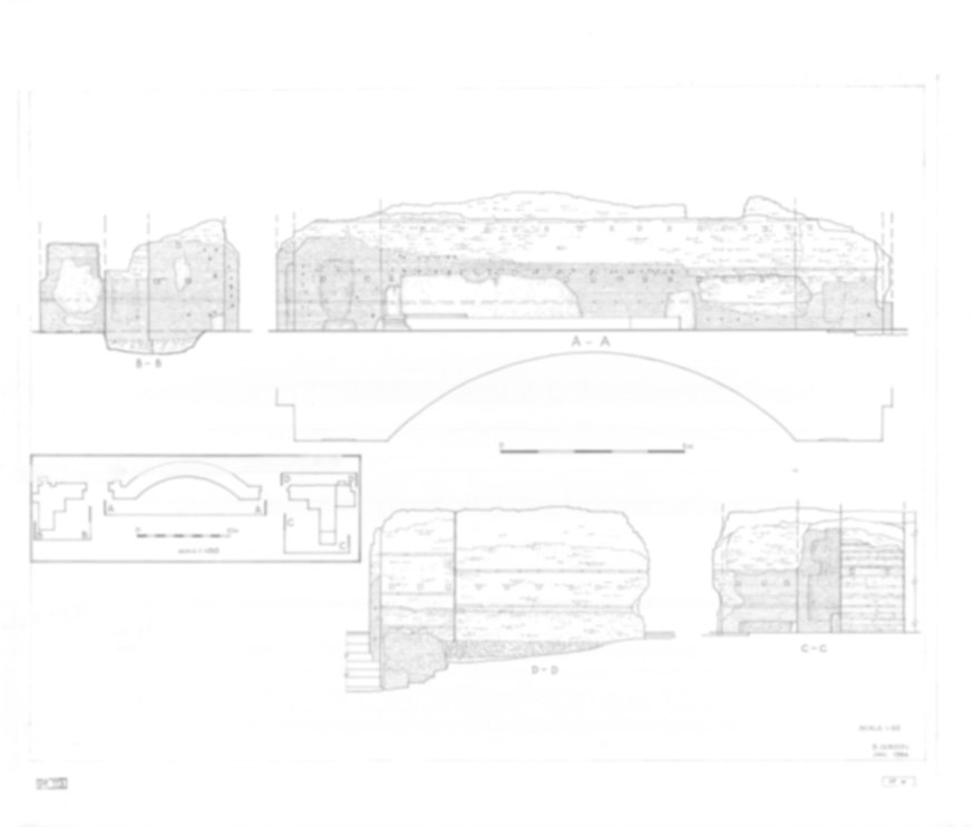 Roma, Palatino. Palazzi Imperiali. Domus Flavia - Triclinio