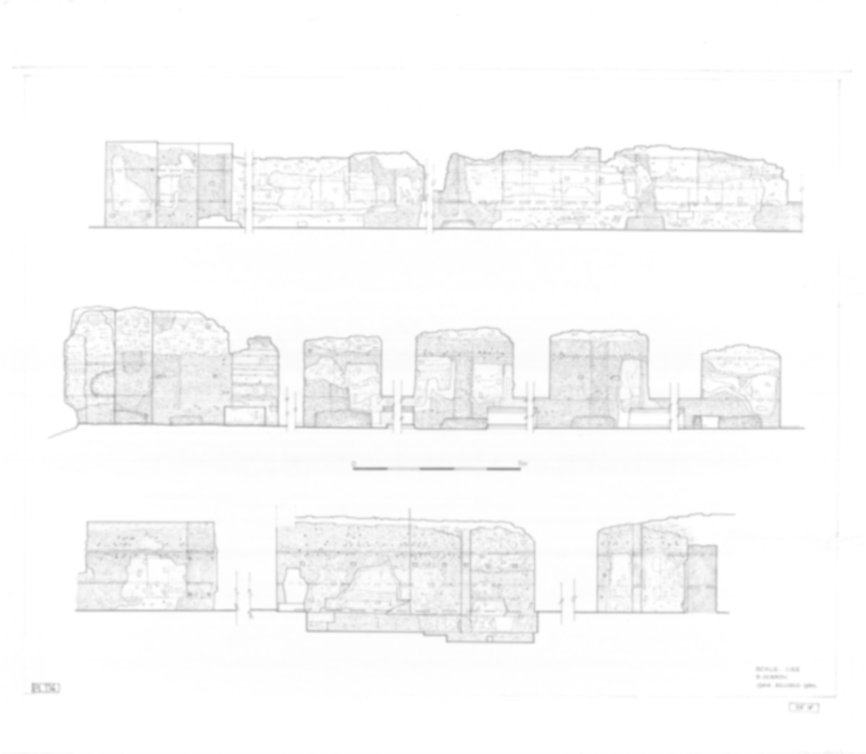 Roma, Palatino. Palazzi Imperiali. Domus Flavia - Triclinio