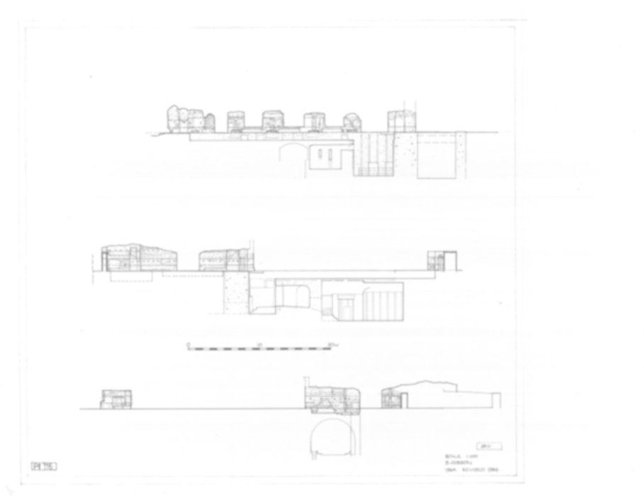 Roma, Palatino. Palazzi Imperiali. Domus Flavia - Triclinio; Domus Transitoria/Domus Aurea