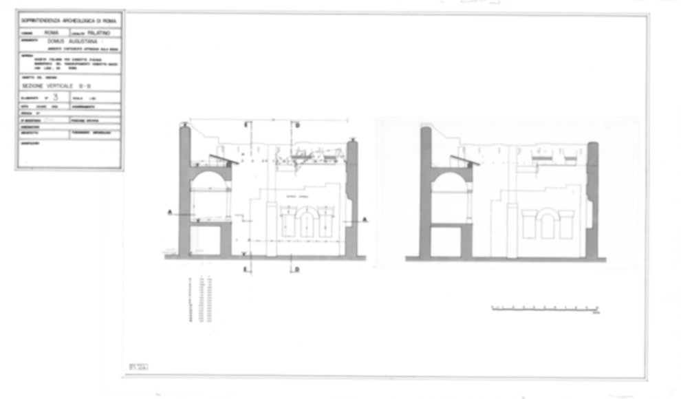 Roma, Palatino. Palazzi Imperiali. Domus Augustana, Loggia Mattei