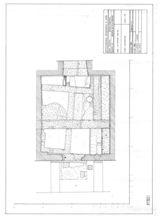 Roma, Palatino. Palazzi Imperiali. Domus Augustana - Peristilio inferiore