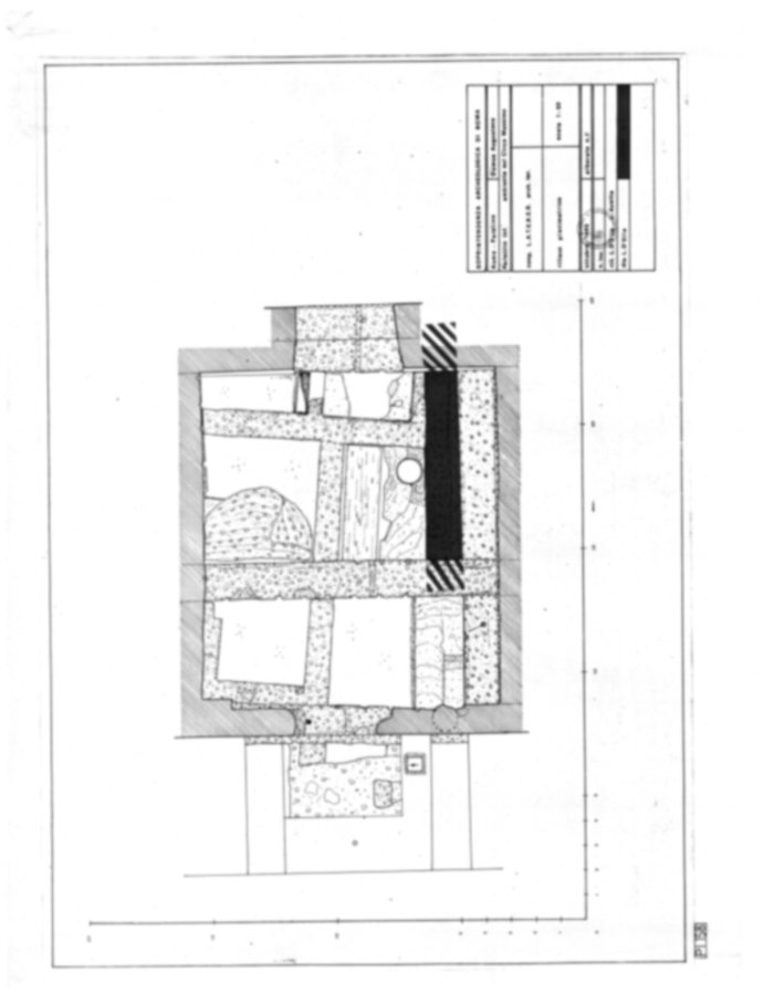 Roma, Palatino. Palazzi Imperiali. Domus Augustana - Peristilio inferiore