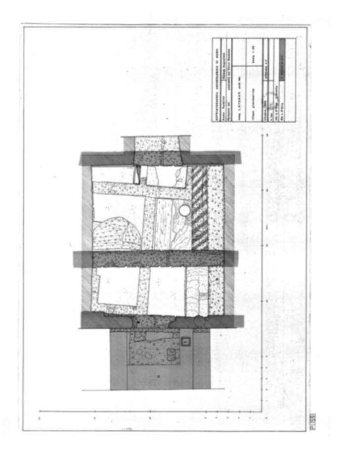Roma, Palatino. Palazzi Imperiali. Domus Augustana - Peristilio inferiore
