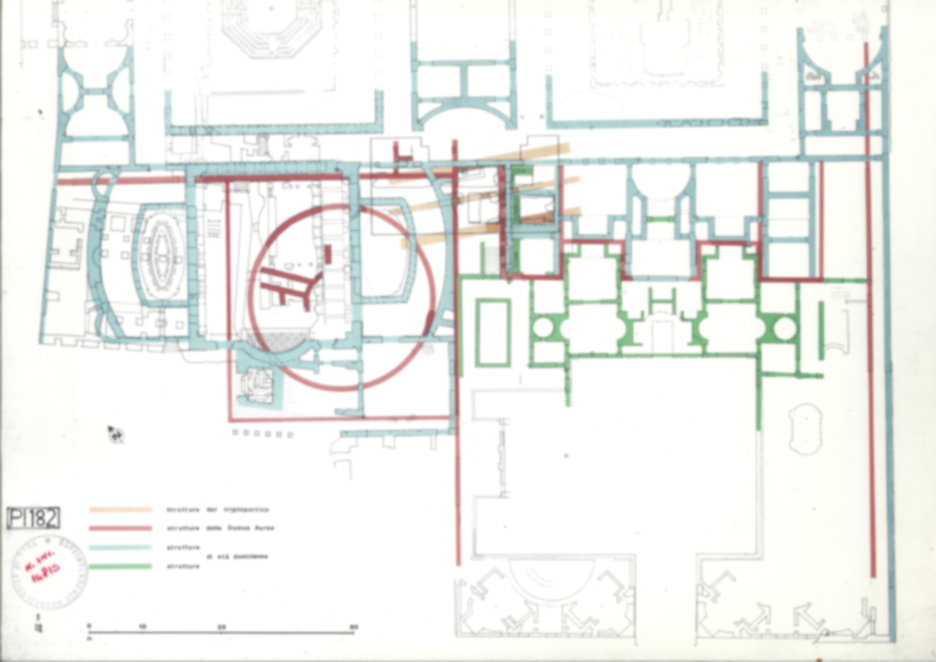 Roma, Palatino. Palazzi Imperiali. Domus Flavia; Domus Transitoria/Domus Aurea