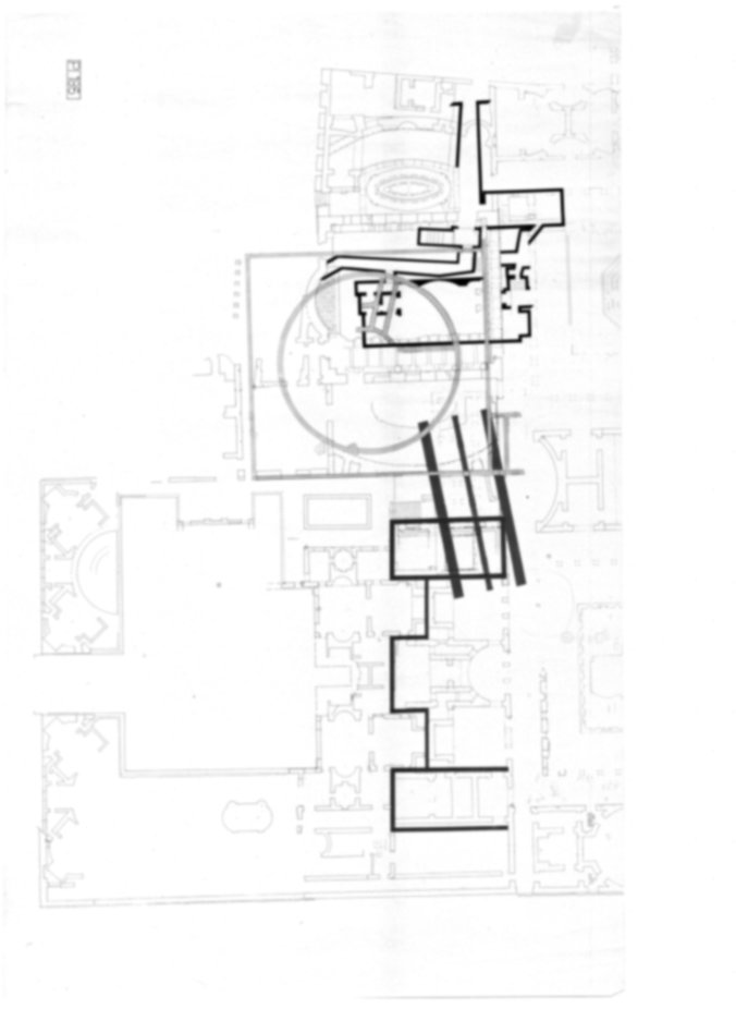 Roma, Palatino. Palazzi Imperiali. Domus Flavia; Domus Transitoria/Domus Aurea