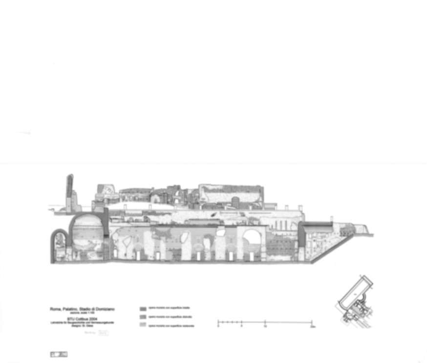 Roma, Palatino. Palazzi Imperiali. Stadio di Domiziano