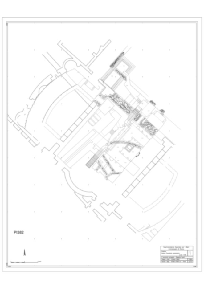Roma, Palatino. Palazzi Imperiali. Domus Flavia - Triclinio; Domus Transitoria/Domus Aurea