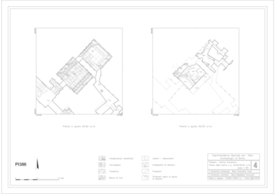 Roma, Palatino. Palazzi Imperiali. Domus Transitoria/Domus Aurea