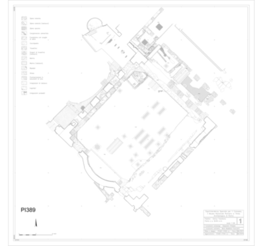 Roma, Palatino. Palazzi Imperiali. Domus Flavia - Triclinio; Domus Transitoria/Domus Aurea